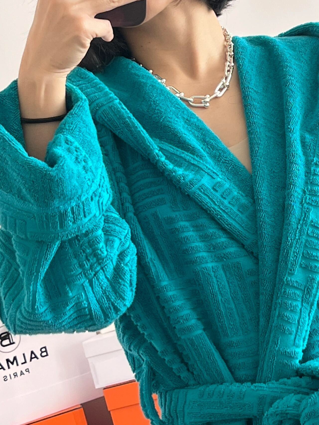 【Tiffany*帝芙尼最新款🆕🆕银色镶钻马蹄项链】一致官网黄铜材质，非常的上镜‼️设计很特别值得入手。
