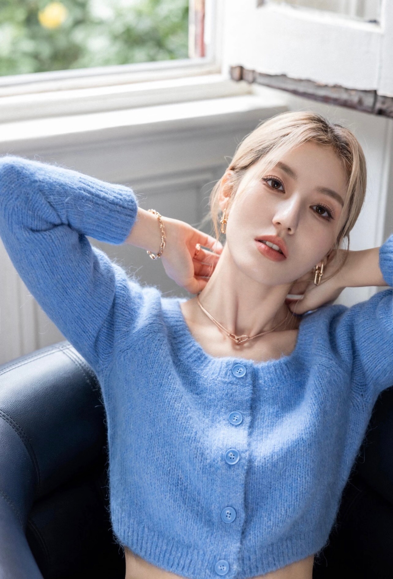 【Tiffany*帝芙尼最新款🆕🆕玫瑰金双链光面马蹄项链】一致官网黄铜材质，非常的上镜‼️设计很特别值得