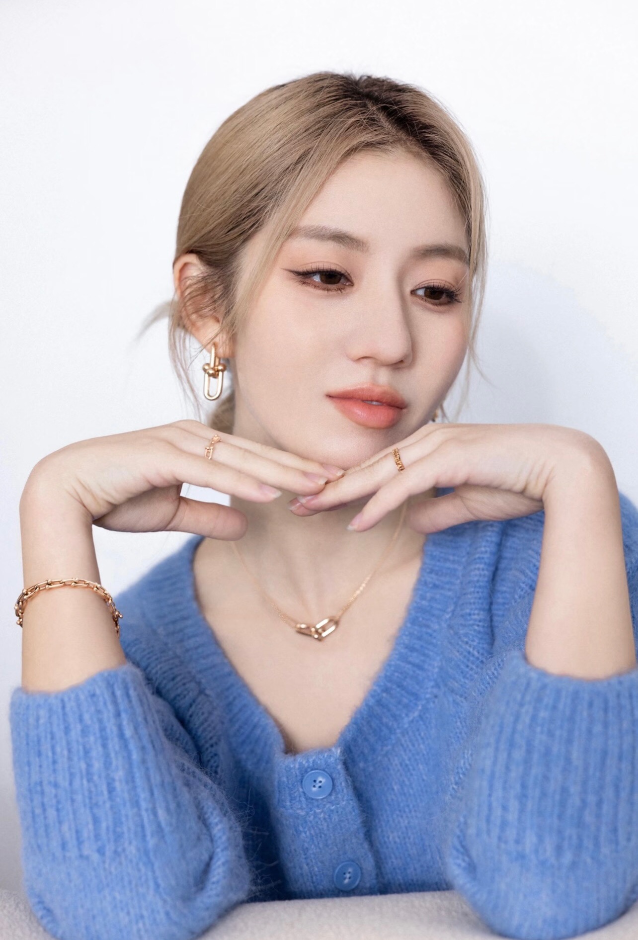 【Tiffany*帝芙尼最新款🆕🆕玫瑰金双链光面马蹄项链】一致官网黄铜材质，非常的上镜‼️设计很特别值得