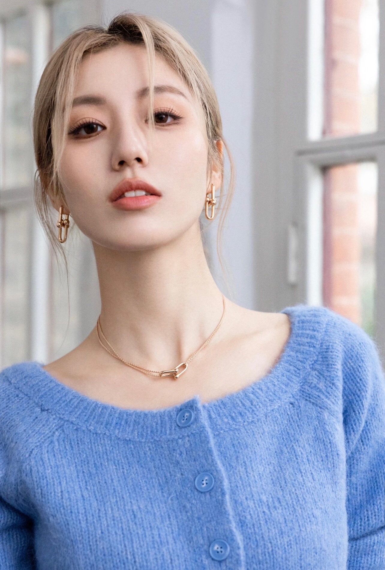 【Tiffany*帝芙尼最新款🆕🆕玫瑰金双链光面马蹄项链】一致官网黄铜材质，非常的上镜‼️设计很特别值得