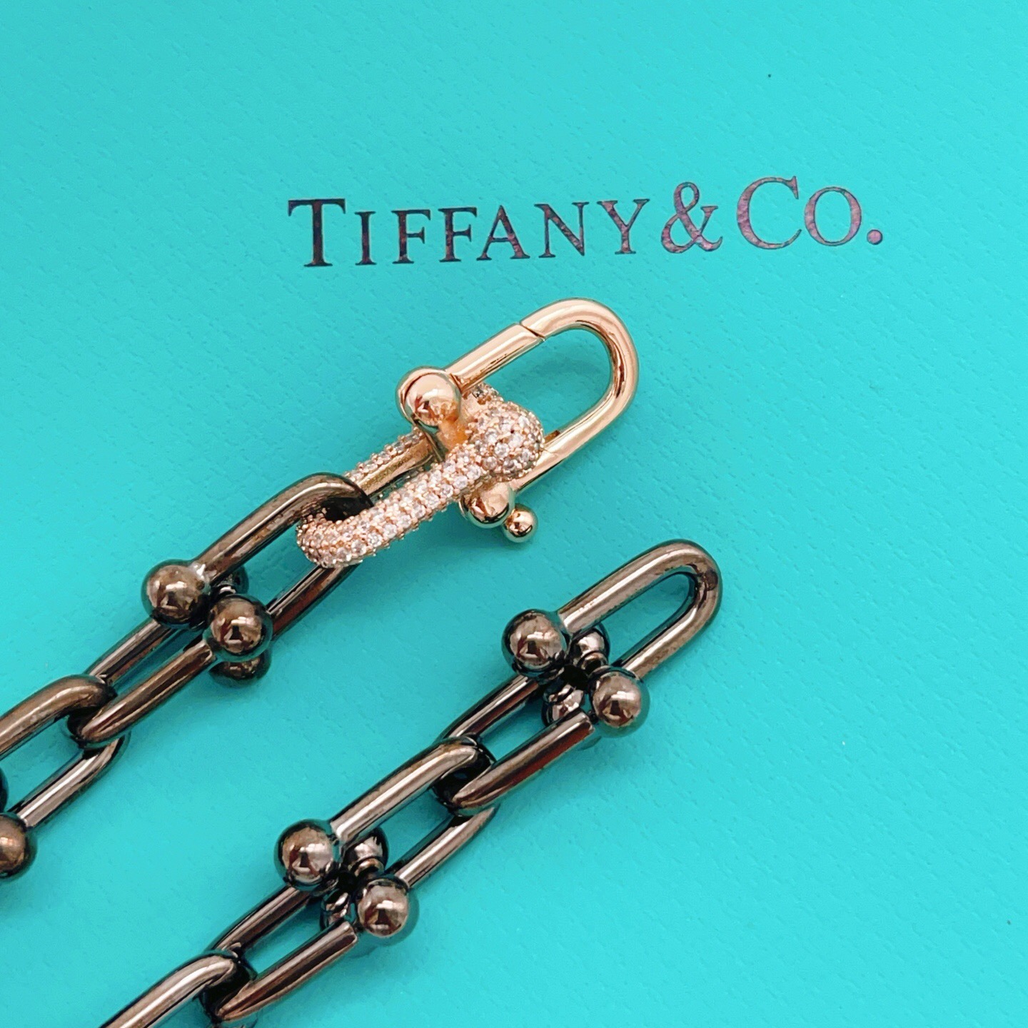【Tiffany*帝芙尼最新款🆕🆕黑色U形马蹄项链】一致官网黄铜材质，非常的上镜‼️设计很特别值得入手。