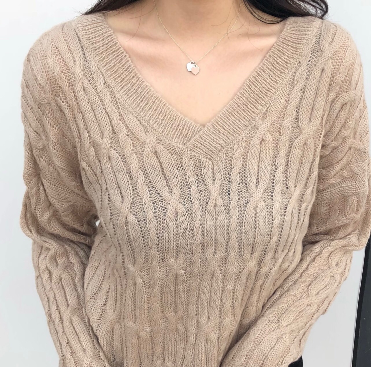 【Tiffany*帝芙尼最新款🆕🆕银色光面双爱心项链】一致官网黄铜材质，非常的上镜‼️设计很特别值得入手