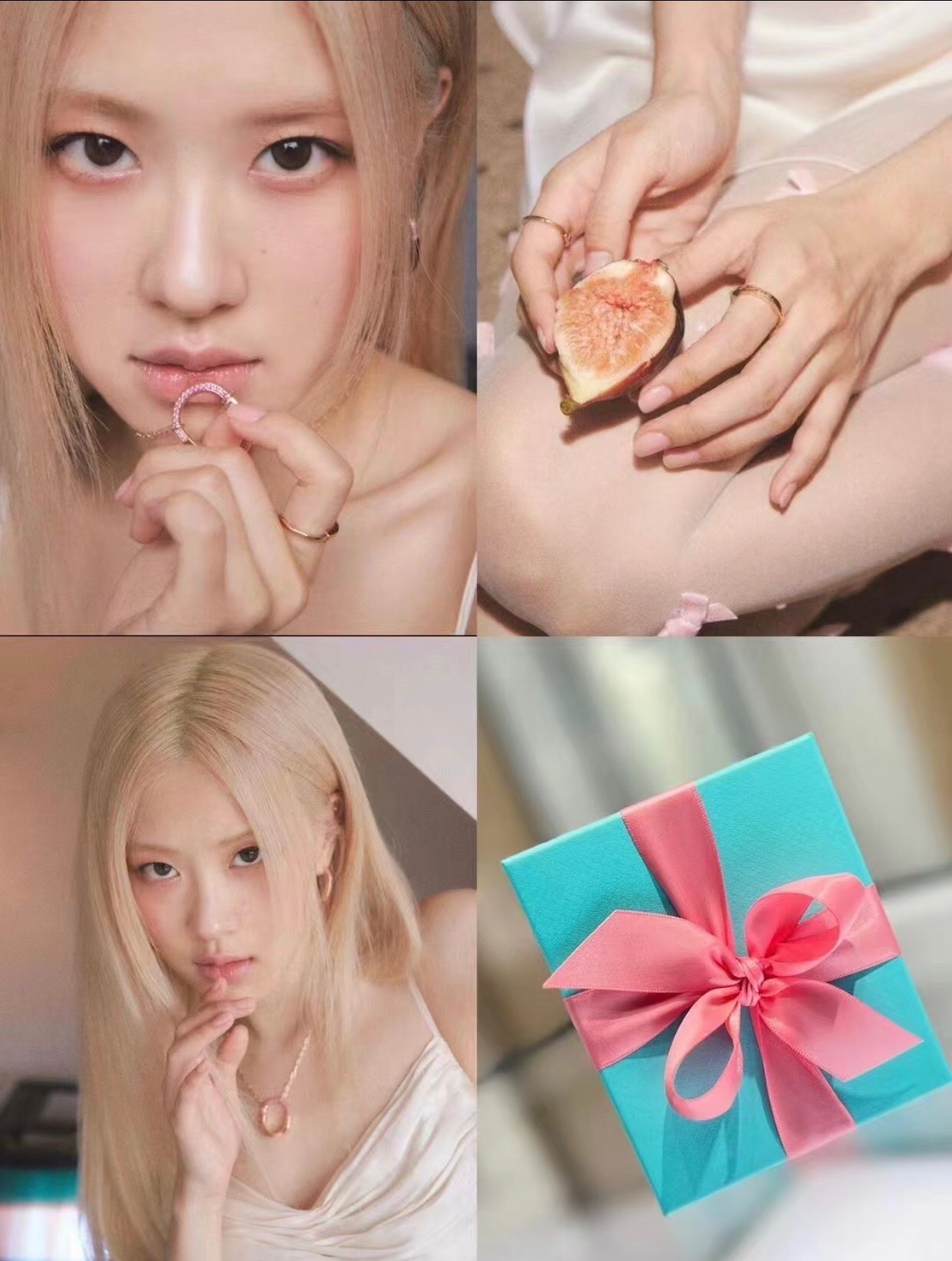 【Tiffany*帝芙尼最新款🆕🆕玫瑰金半钻红钻U锁项链】一致官网黄铜材质，非常的上镜‼️设计很特别值得