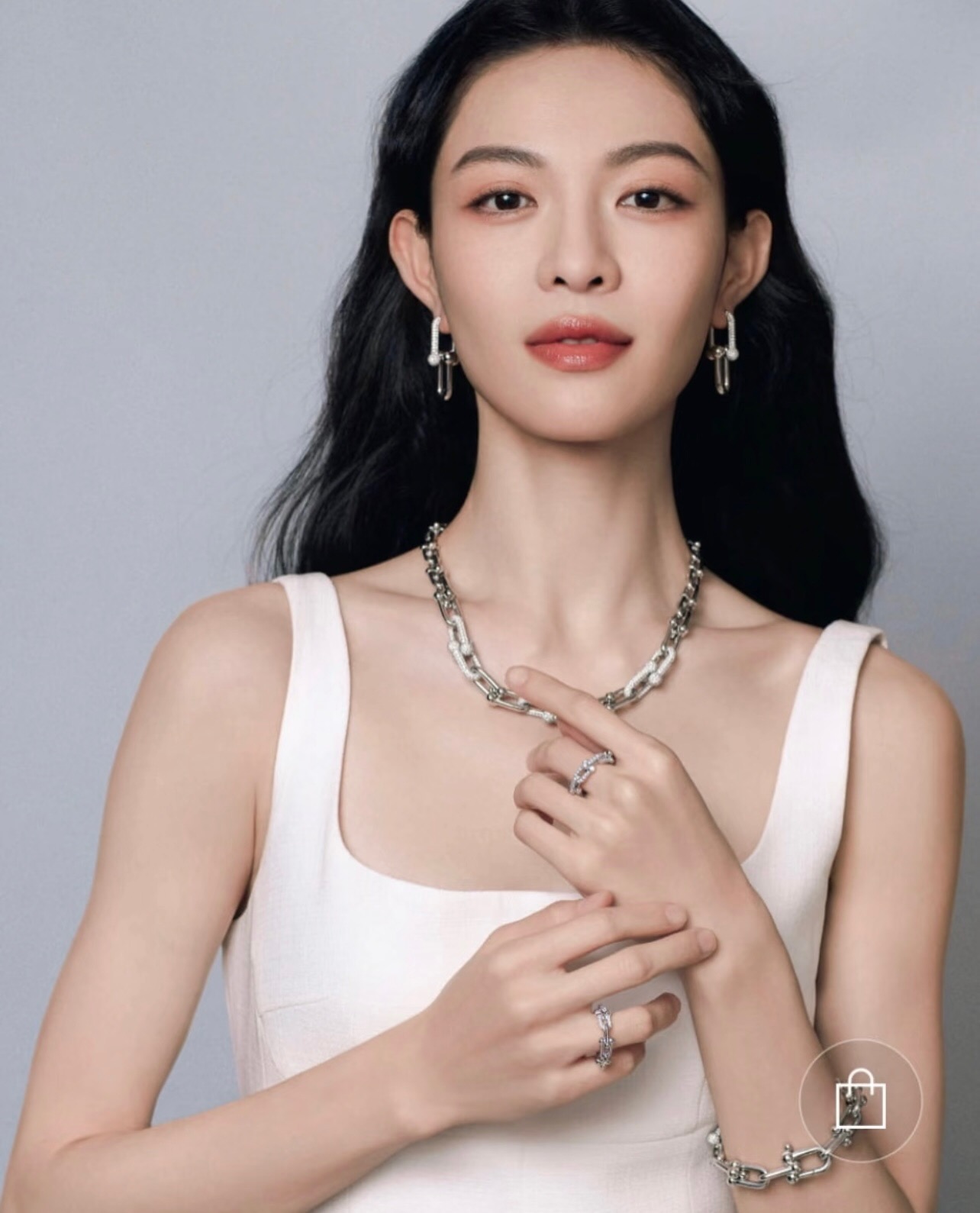 【Tiffany*帝芙尼最新款🆕🆕玫瑰金镶钻渐变马蹄项链】一致官网黄铜材质，非常的上镜‼️设计很特别值得入手高级手工坊系