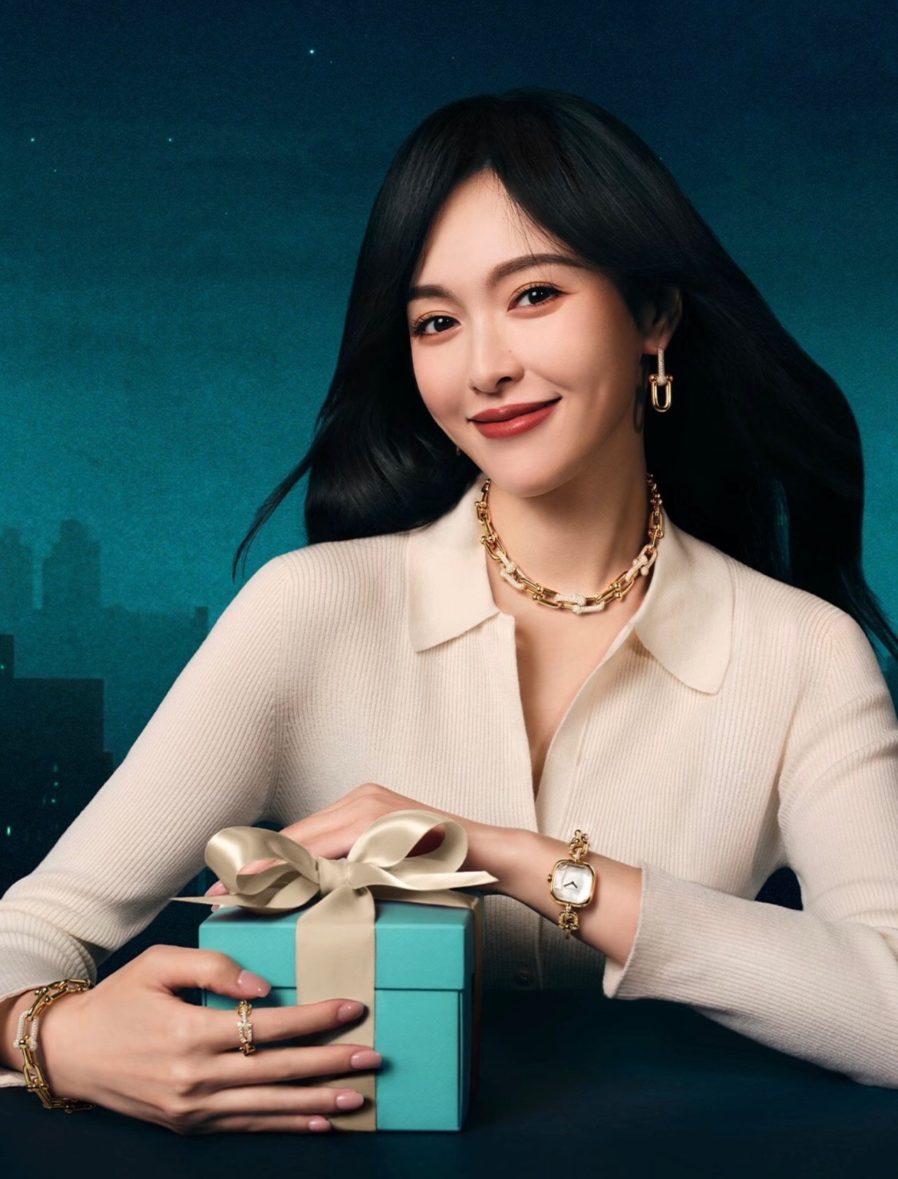 【Tiffany*帝芙尼最新款🆕🆕玫瑰金镶钻渐变马蹄项链】一致官网黄铜材质，非常的上镜‼️设计很特别值得入手高级手工坊系
