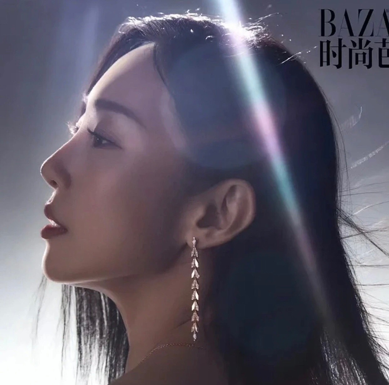 【Tiffany*帝芙尼最新款🆕🆕银色镶钻流苏叶片耳钉】一致官网黄铜材质，非常的上镜‼️设计很特别值得入