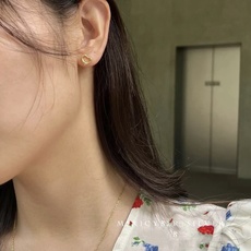 TE101玫瑰金TE102金色TE103银色【Tiffany*帝芙尼最新款🆕🆕三光面爱心耳钉】一致官网黄 TE101玫瑰金TE102金色TE103银色【Tiffany*帝芙尼最新款🆕🆕三光面爱心耳钉】一致官网黄