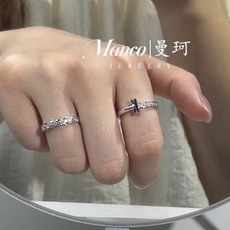 尺寸码数:6.7.8码【Tiffany*帝芙尼最新款🆕🆕银色光面边钻T戒指】一致官网黄铜材质,非常的上镜 尺寸码数:6.7.8码【Tiffany*帝芙尼最新款🆕🆕银色光面边钻T戒指】一致官网黄铜材质,非常的上镜
