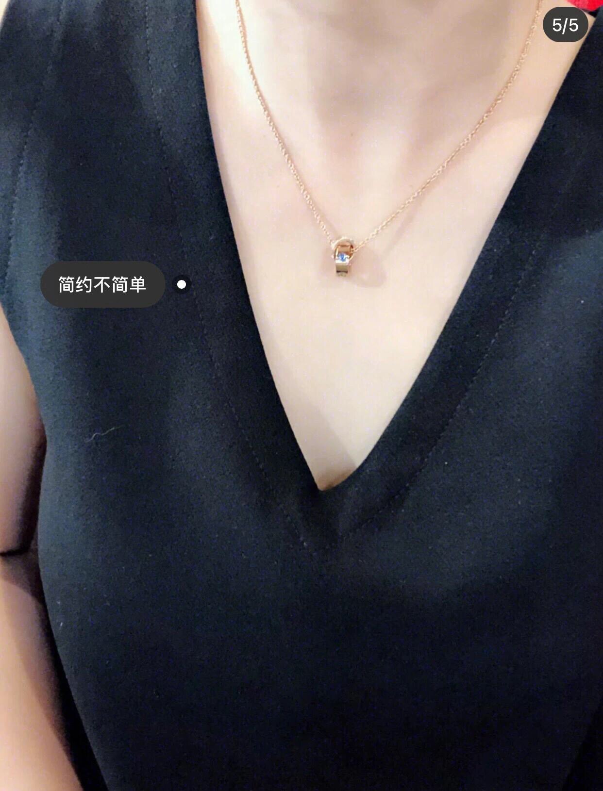 【BVLGARI宝格丽最新款🆕🆕玫瑰金紫钻双环扣项链】一致官网黄铜材质，非常的上镜‼️设计很特别值得入手