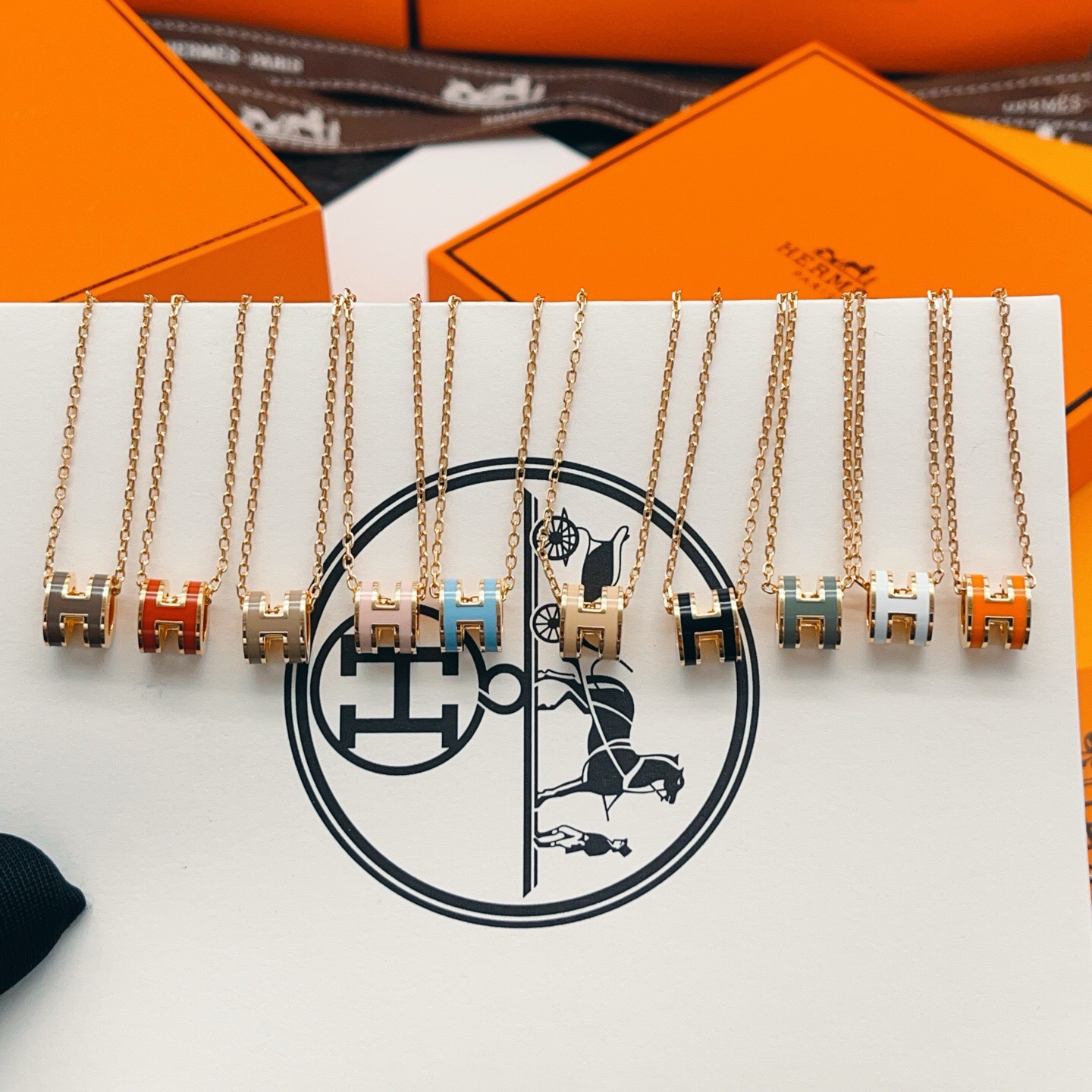 Hermès Haute Joaillerie Fine Jewelry Earrings Necklace Ring Ref 9