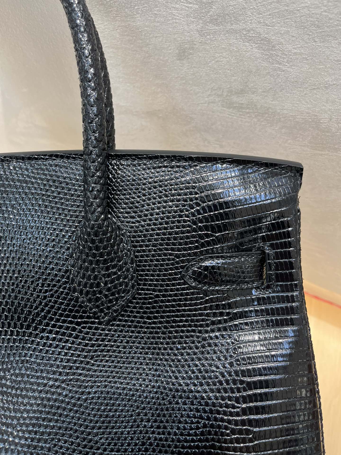 Luxury Hermes Birkin 30 Black Lizard Leather Silver Hardware Top Handle Bag 5 i1702616667 4891 1