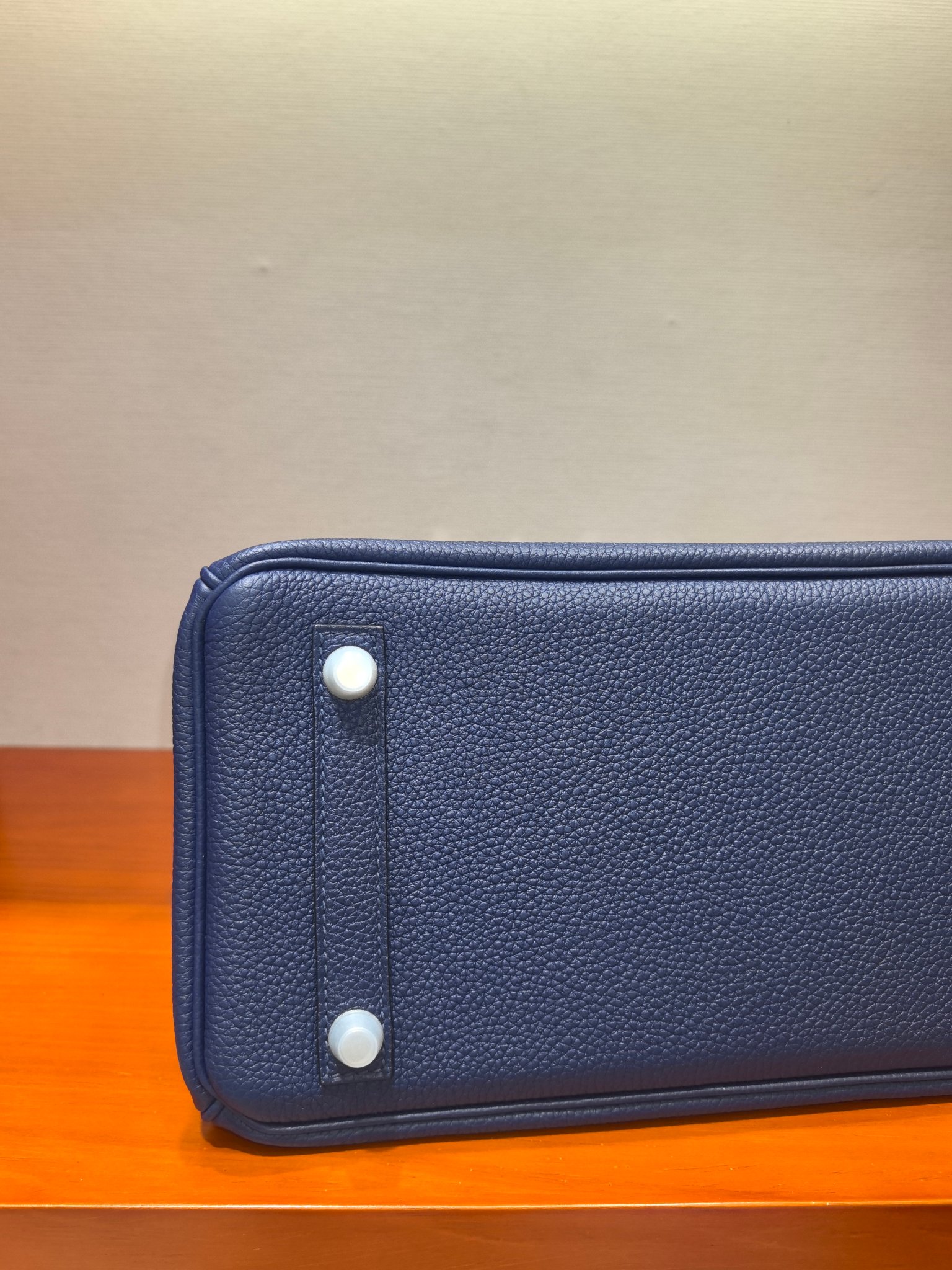 Hermes Birkin 25 Blue Togo Leather Handbag with Silver Hardware 9 a1727777271156 1622