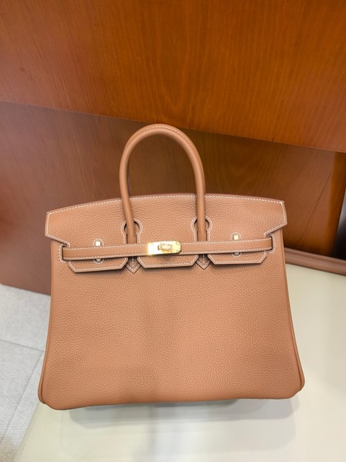 Hermès Birkin 25cm Togo Leather Gold Hardware, Gold Brown Color 1 Hermès Birkin 25cm Togo Leather Gold Hardware, Gold Brown Color