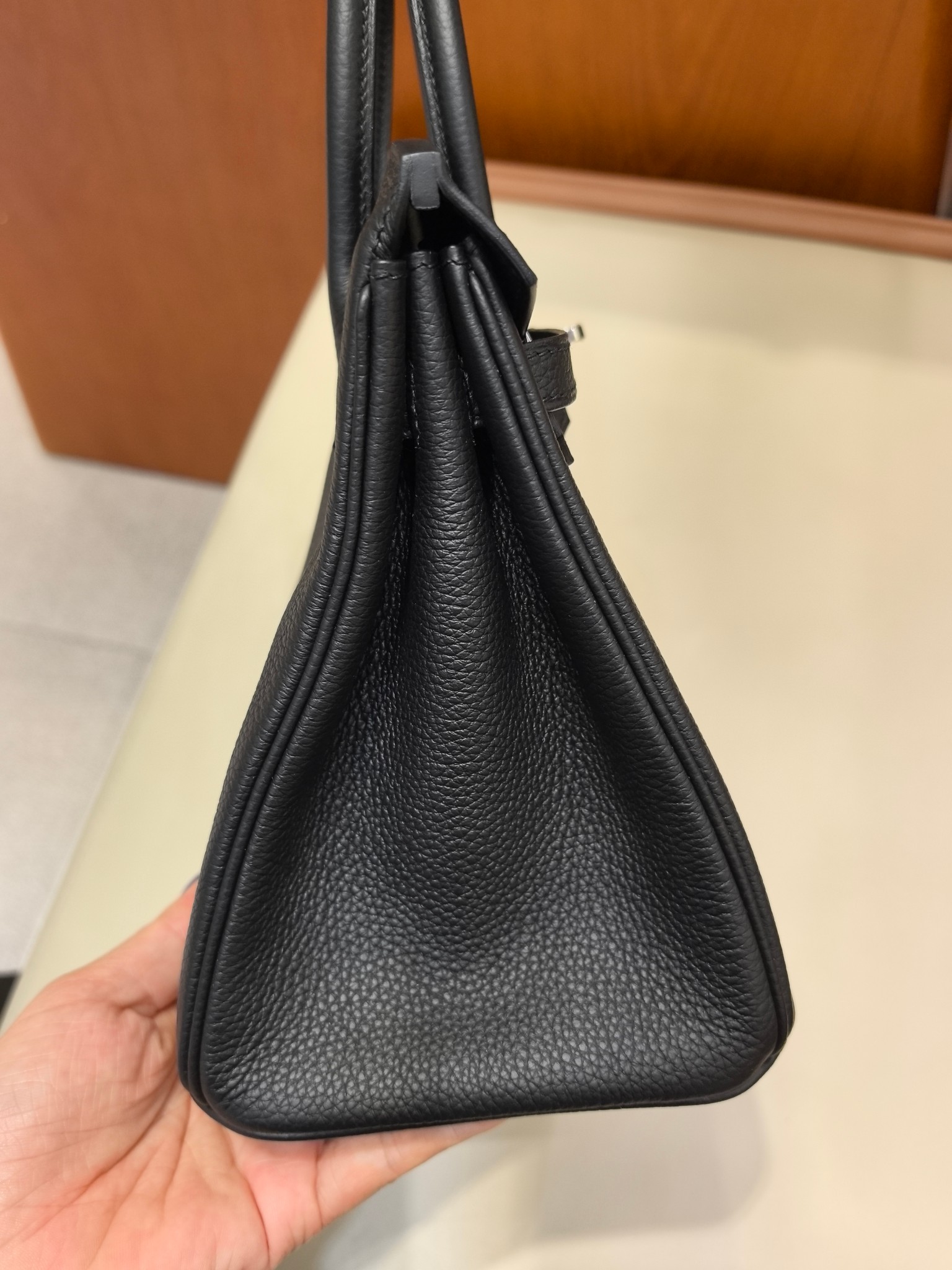 Hermès Black Togo Leather Birkin Bag 25cm with Silver Hardware 4 a1746868954482 5347