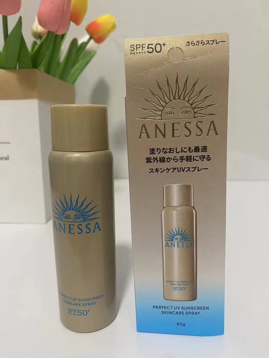 40。最新版安耐晒喷雾60g 🔜 明通版.高质量❗️🇯🇵ANESSA 安热沙/安耐晒喷雾60g【最新版】到货❗️ 中箱70支/件140支 配中文标