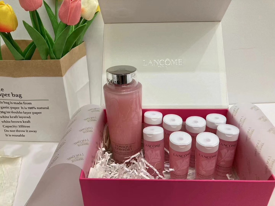 130. Set de agua de rosas Lancôme 8+1 🔜 Versión Mingtong. ¡Alta calidad! 🇫🇷 Lancôme set de agua de rosas 1+8 (400ml*…