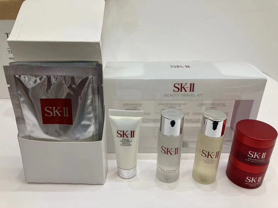 115. Set de viaje SK mediano de nueve piezas 🔜 versión Mingtong, alta calidad❗️SK-II/SK2 set de viaje de nueve piezas …