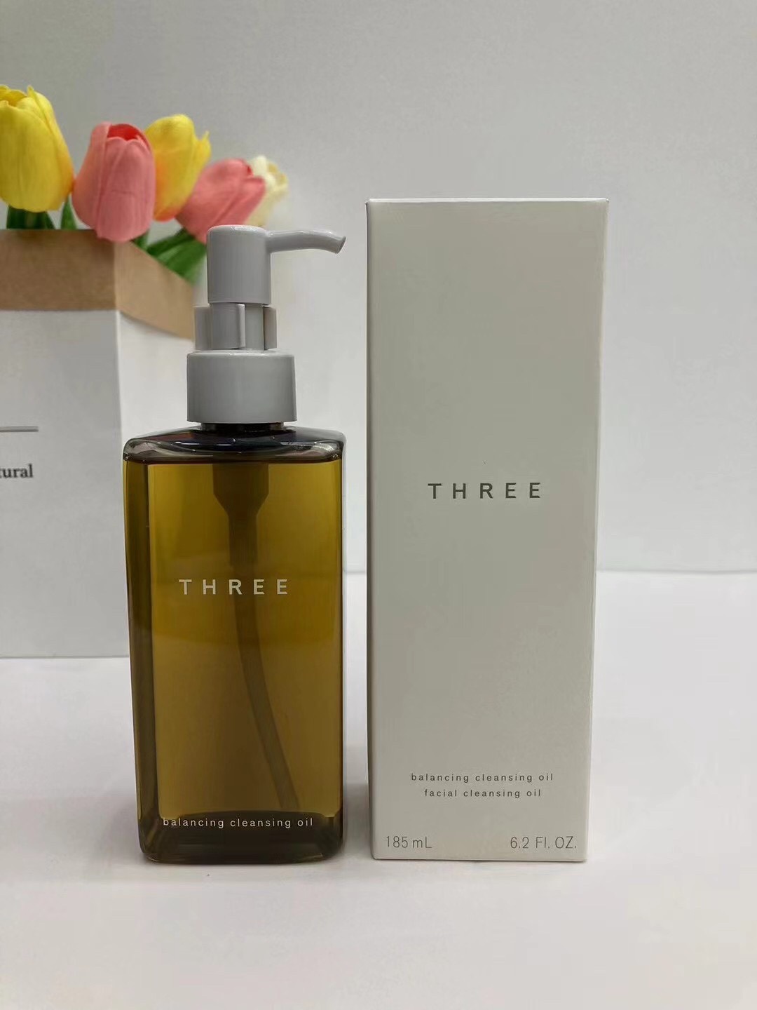 55. Nuevo THREE Aceite Desmaquillante 185ml 🔜 Versión Mingtong. ¡Alta calidad❗️Nuevo THREE Aceite Desmaquillante de Pl…