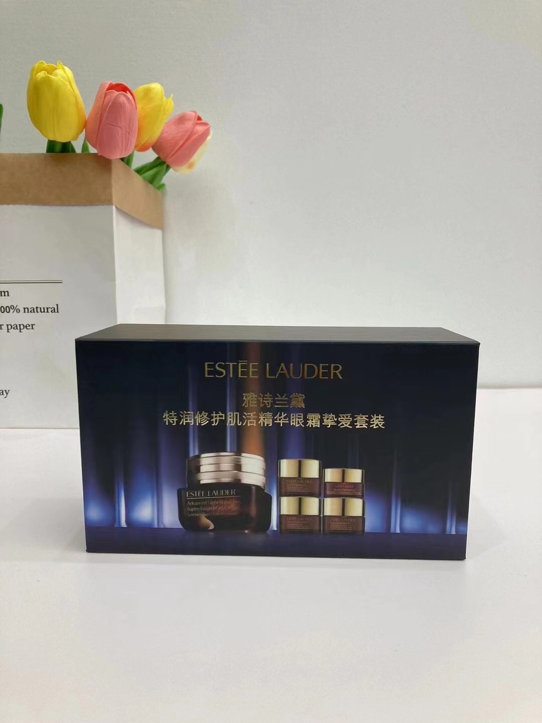 110. Nuevo set de Estée Lauder Advanced Night Repair 1+4 🔜 Versión Mingtong. ¡Alta calidad! 🇺🇸 Estee Lauder/Nuevo se…