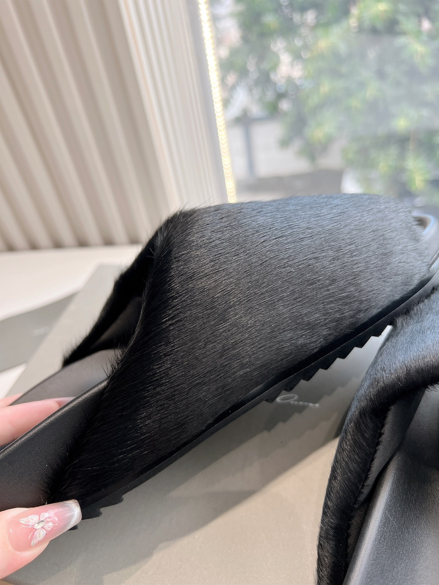 Rick Owens OWENS 瑞克 欧文斯24秋冬情侣系列EDFU全粒面小牛皮 凉鞋拖鞋休闲鞋细带