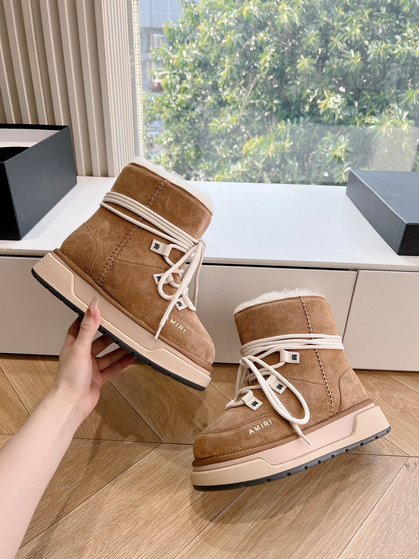 Hot Amiri 24 Heavy Snow Boots: Thick, Cute, Smooth, Original Sole. - 图片 5