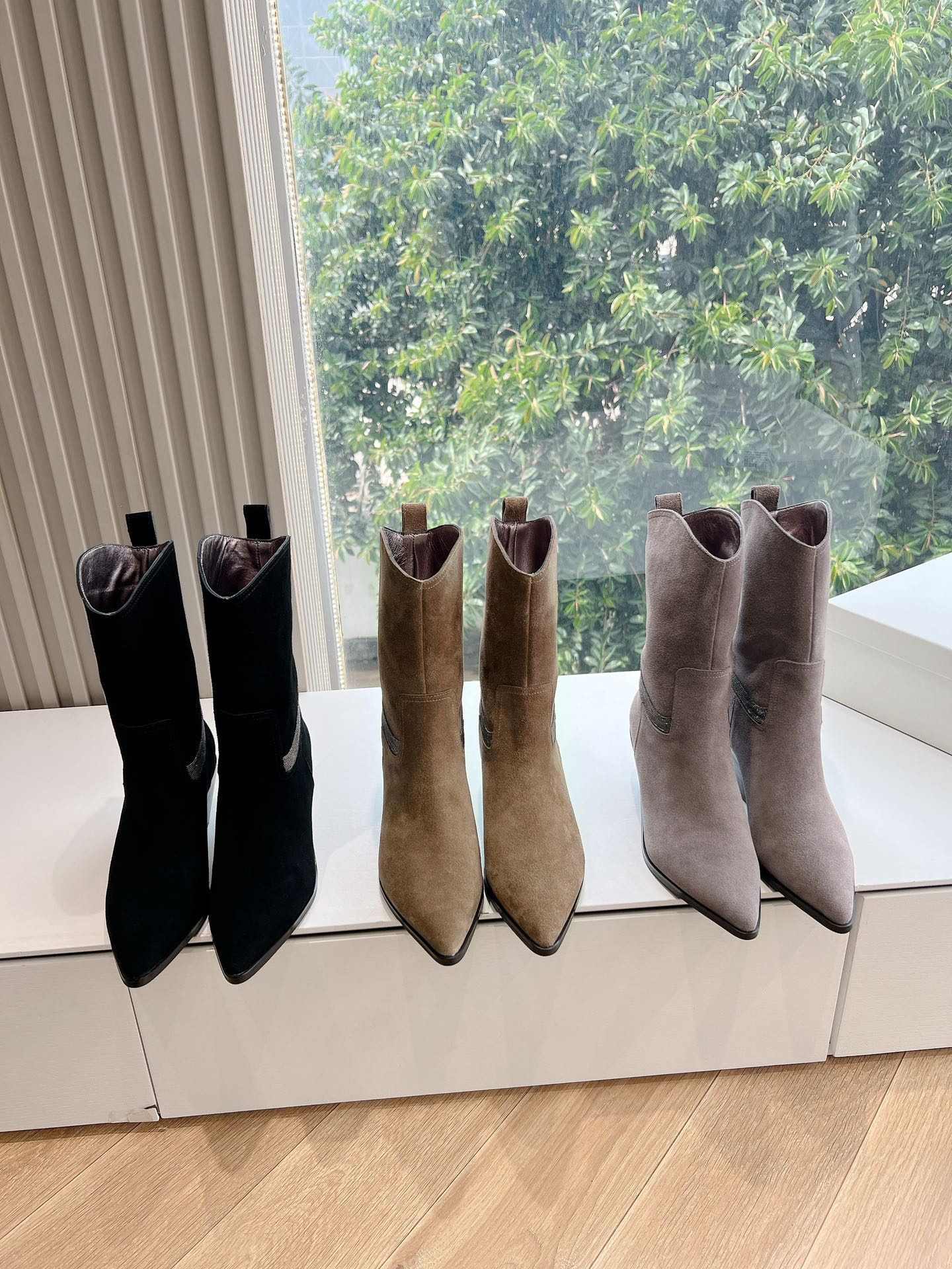 所见即所得G1991代购级别Brunello Cucinelli 24ss 冬季新款切尔西短靴 BC有着原汁原味意大利奢