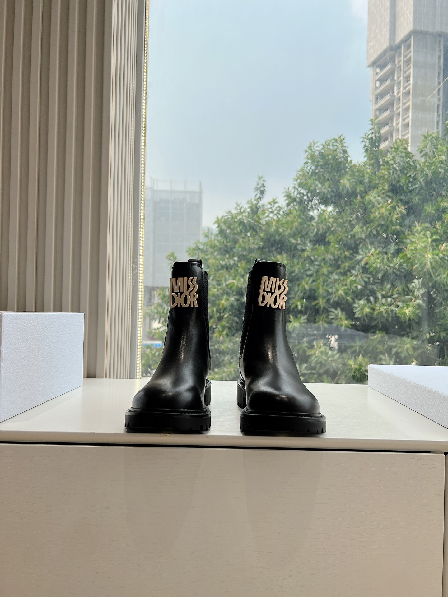 Dior Long Boots Short Boots Cowhide Fall/Winter Collection