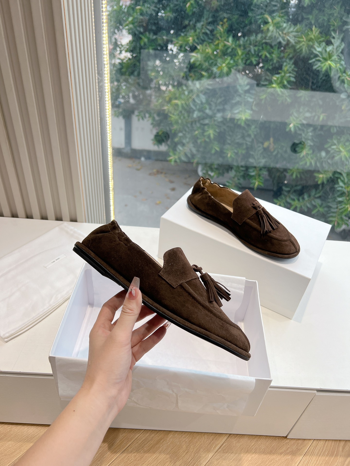 🌾G083代购级别莞厂供应the ro*真皮法式复古方头极简百搭平底乐福鞋这款短靴脚真的是史上我穿过最最