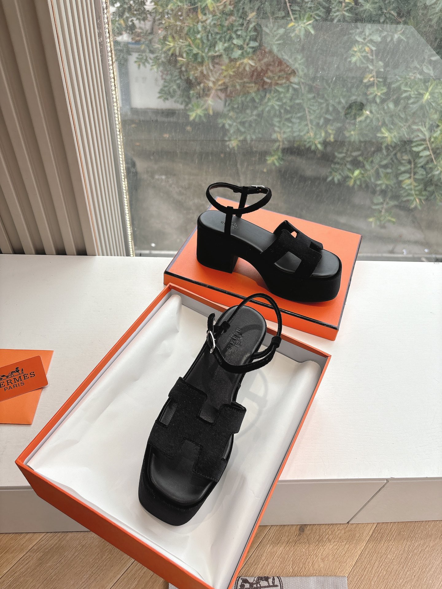 🌾所见即所得G038代购级别所见即所HERMES爱马仕| 2026 𝐬𝐬最新款大H厚底凉鞋经典款踩云脚感