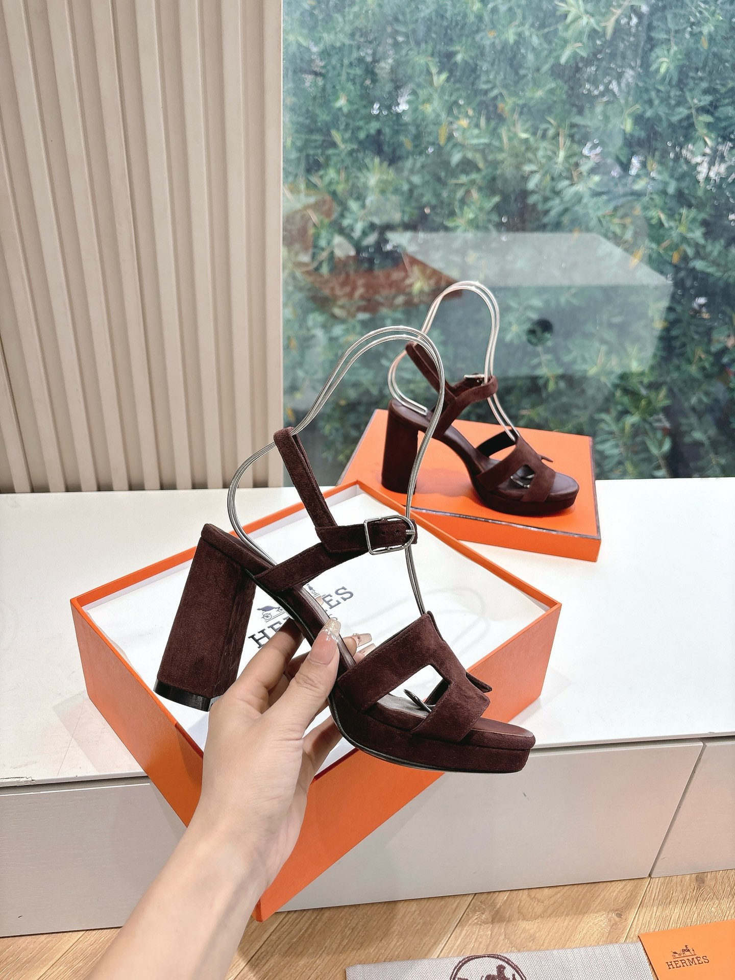🌾所见即所得G038代购级别所见即所HERMES爱马仕| 2026 𝐬𝐬最新款大H厚底凉鞋经典款踩云脚感