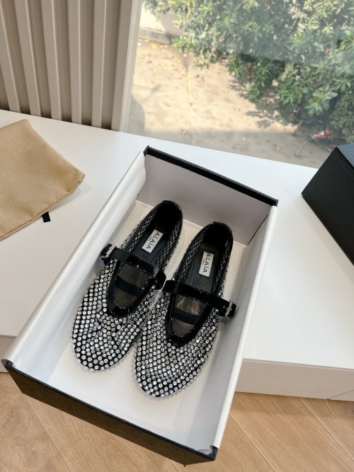 ALAIA 24SS Rhinestone Ballet Flats, French Fairy Style Dancing Shoes 1 ALAIA 24SS Rhinestone Ballet Flats, French Fairy Style Dancing Shoes
