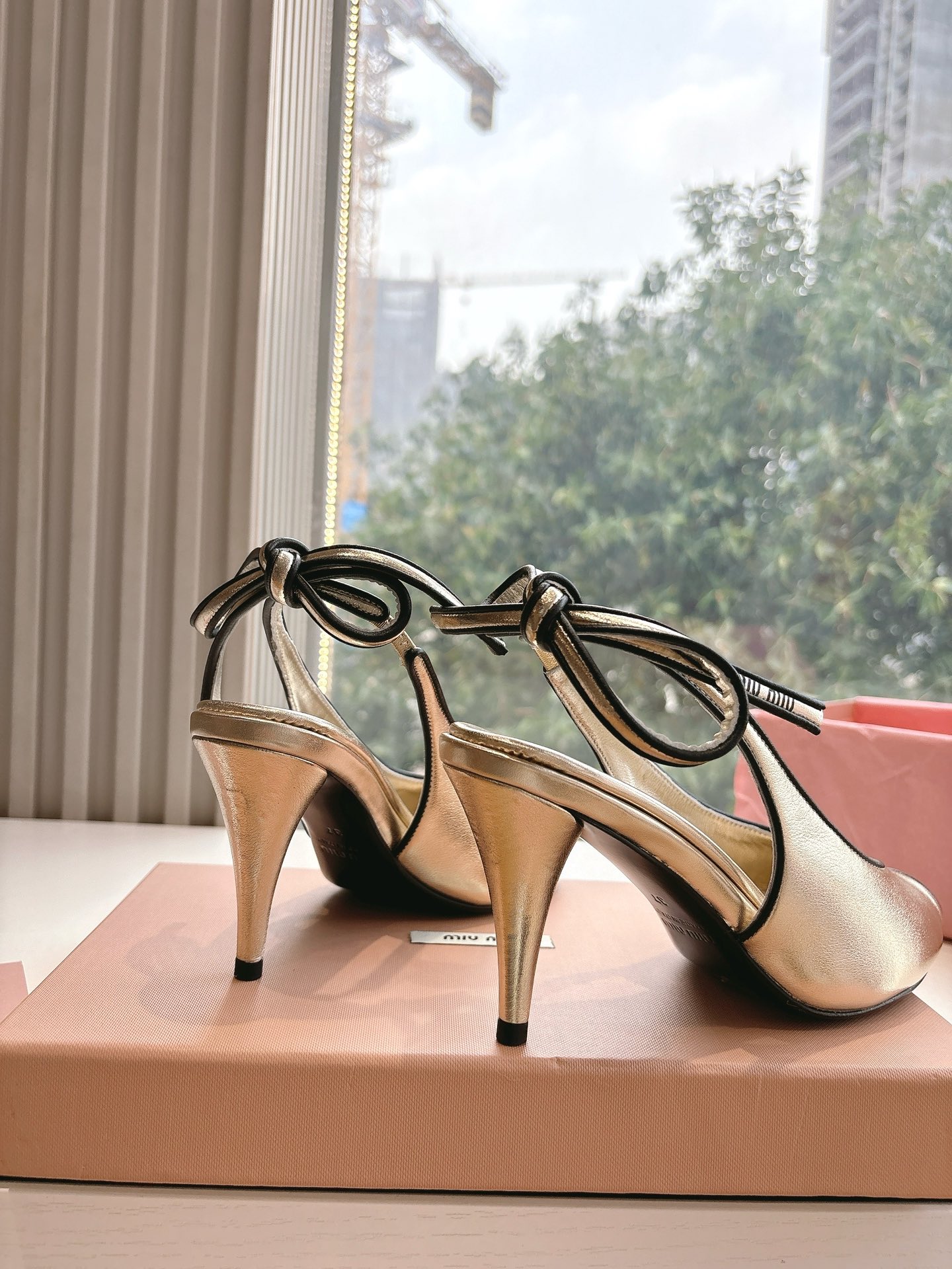 Miu Miu Leather Heeled Sandals - Lambskin Upper, 7cm Heel Height 10 i1745418481 2110 5