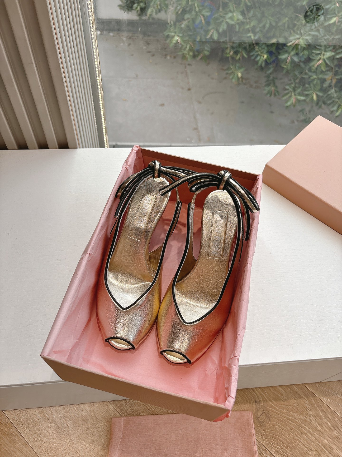 Miu Miu Leather Heeled Sandals - Lambskin Upper, 7cm Heel Height 2 i1745418481 7885 2