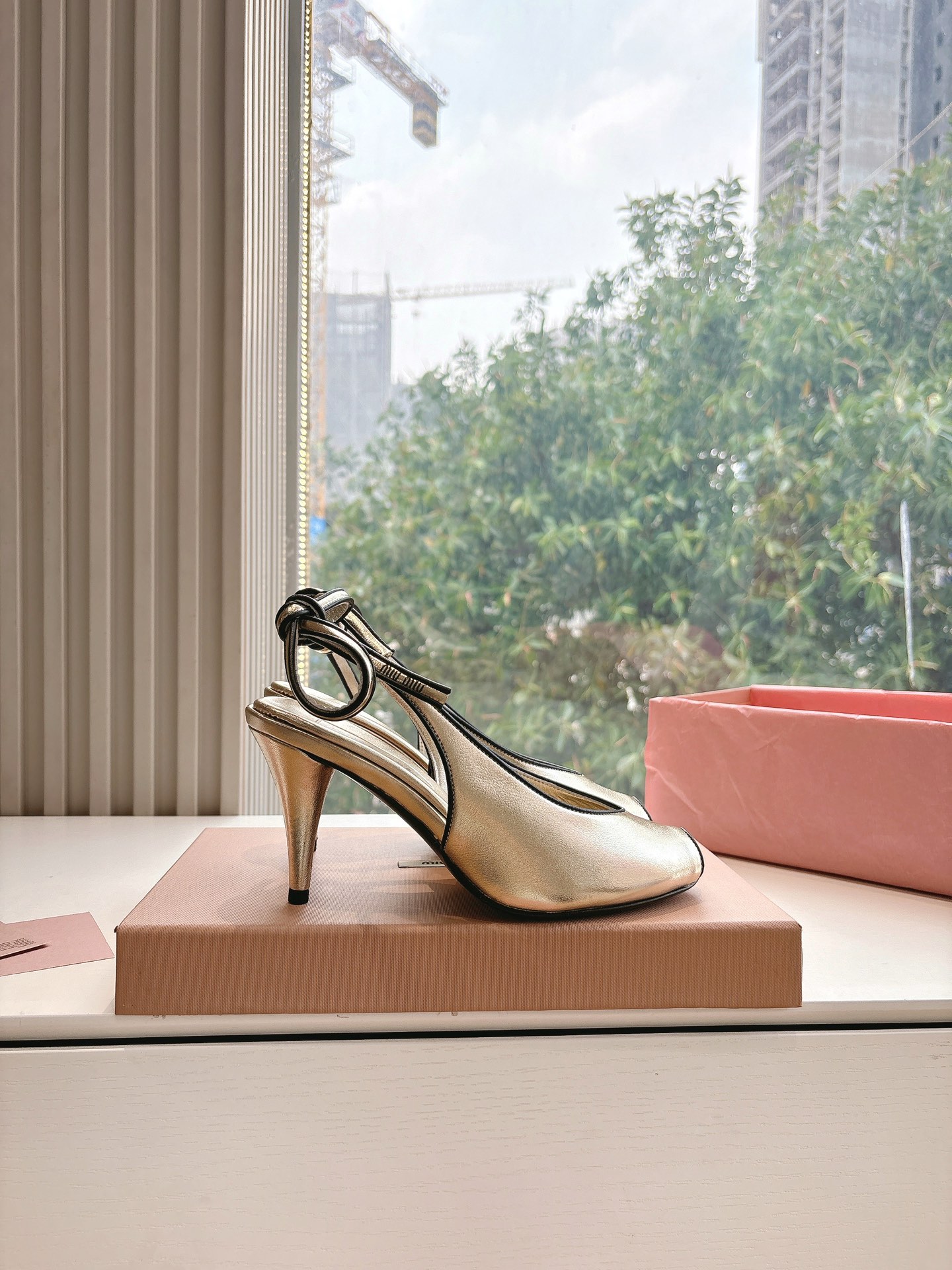 Miu Miu Leather Heeled Sandals - Lambskin Upper, 7cm Heel Height 8 i1745418482 6910 7
