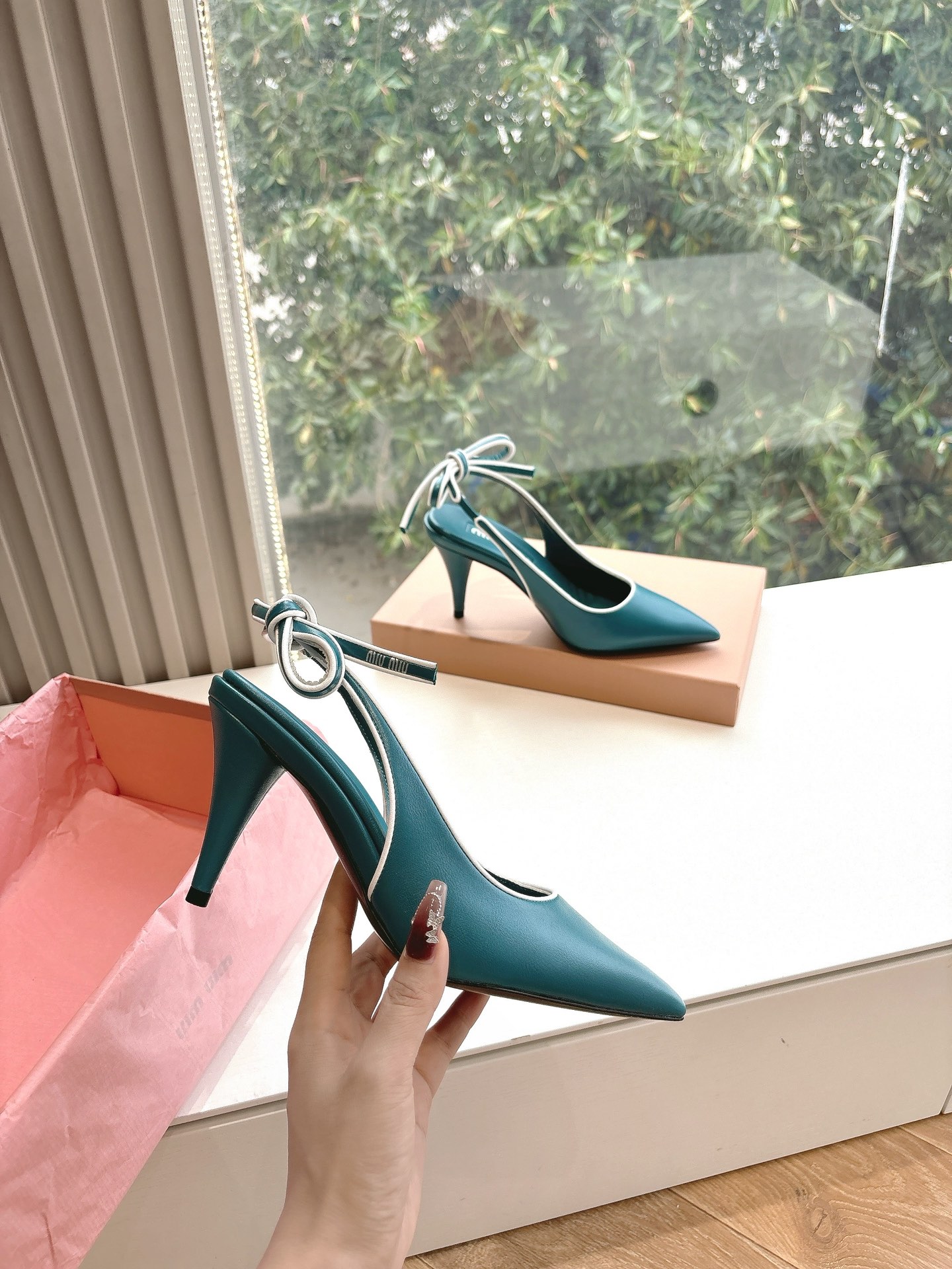 Miu Miu Women's Leather High Heels - Comfortable & Stylish, Size 35-39 4 i1745418523 6193 1