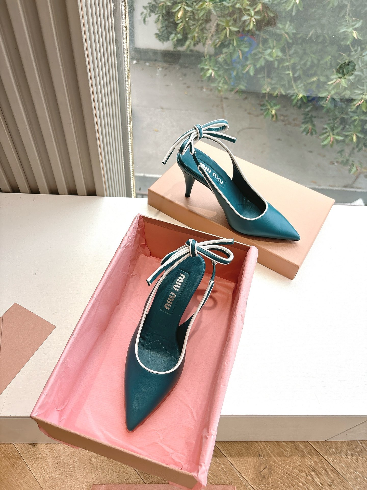 Miu Miu Women's Leather High Heels - Comfortable & Stylish, Size 35-39 3 i1745418524 3371 4
