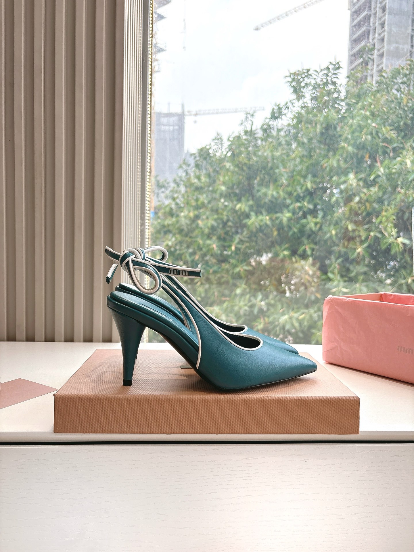 Miu Miu Women's Leather High Heels - Comfortable & Stylish, Size 35-39 8 i1745418524 3468 6