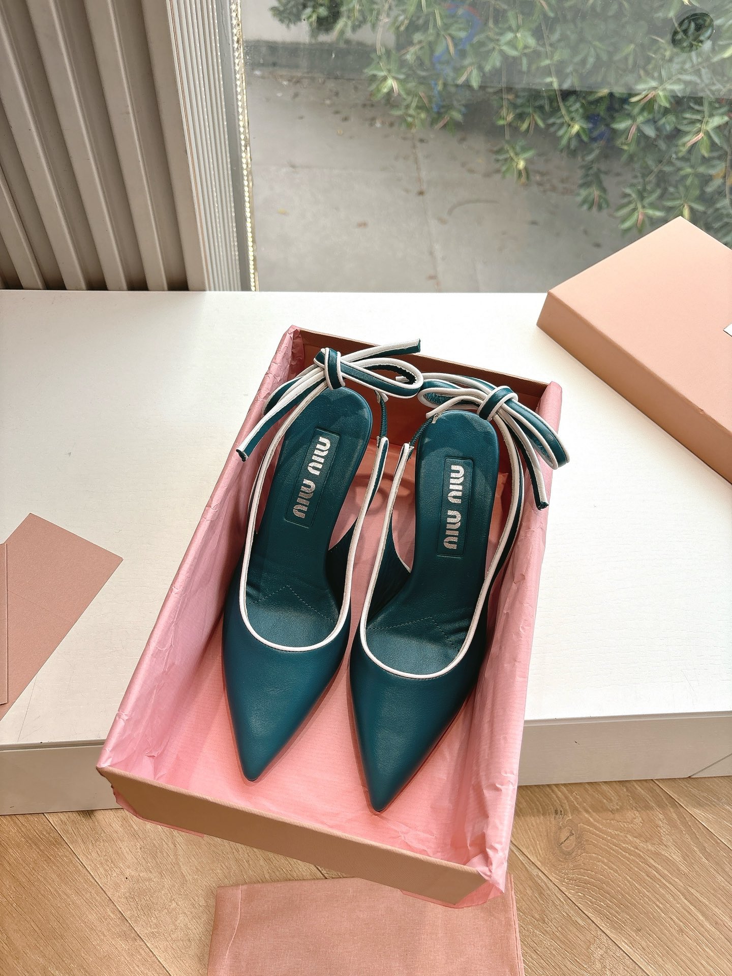 Miu Miu Women's Leather High Heels - Comfortable & Stylish, Size 35-39 2 i1745418524 4624 3