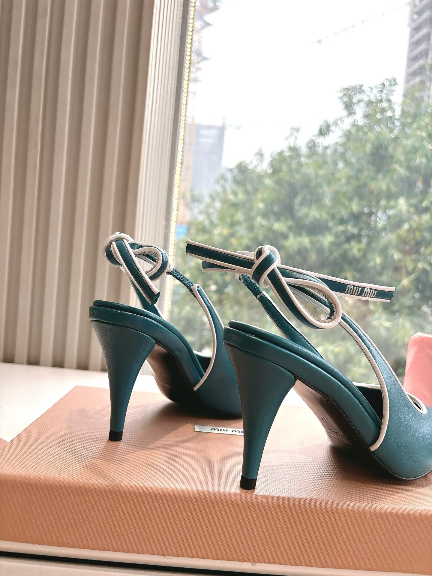 Miu Miu Women's Leather High Heels - Comfortable & Stylish, Size 35-39 10 i1745418524 789 8