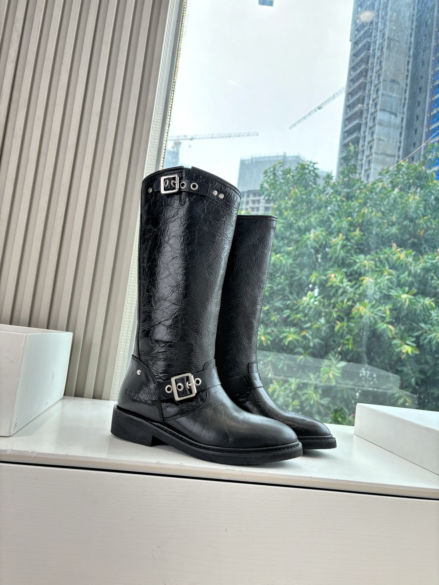 Stylish Western Cowboy Boots 2025: Cowskin Fabric, Rubber Sole, Size 35-39# - 图片 2