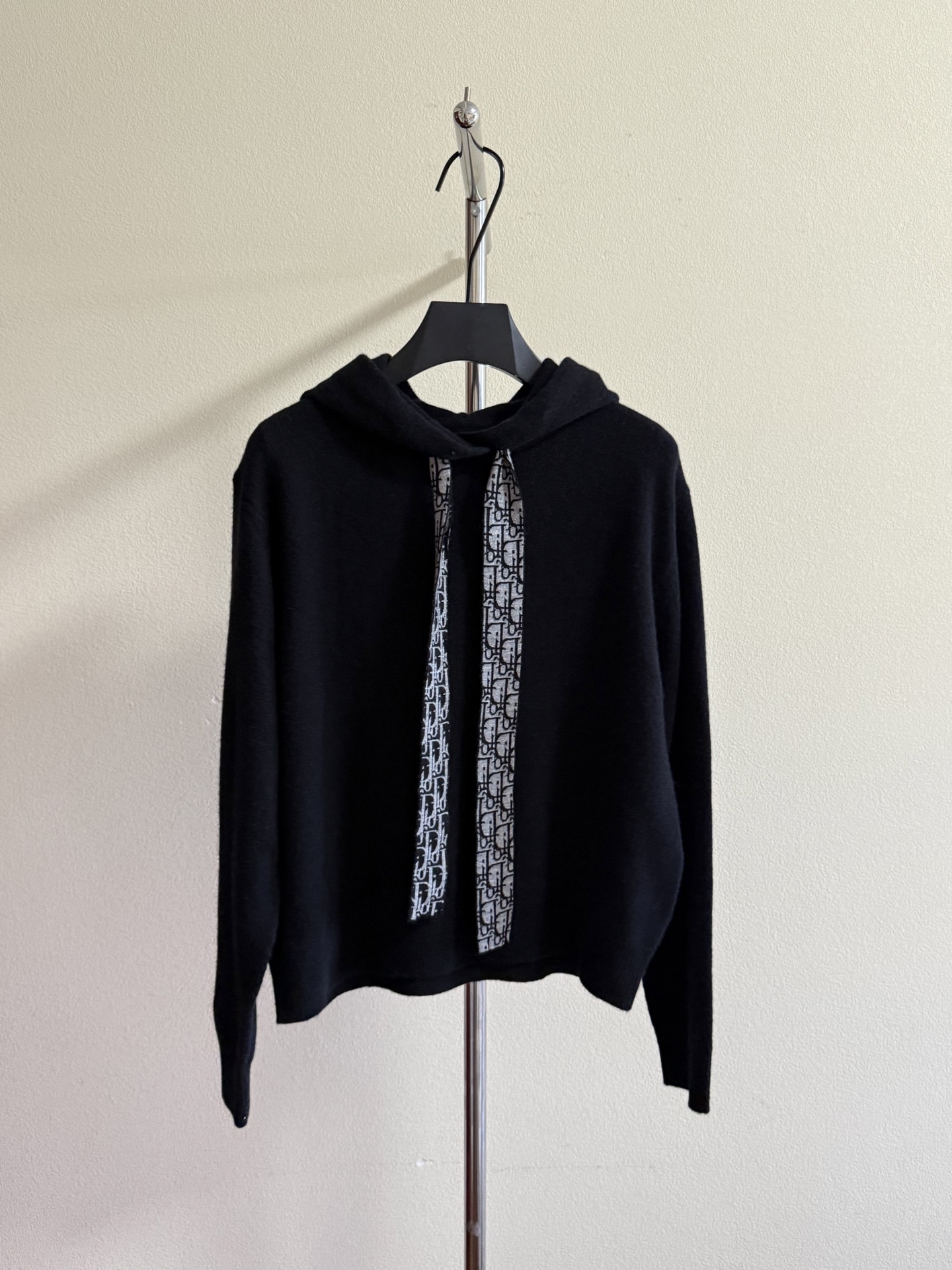 Black Hooded Top