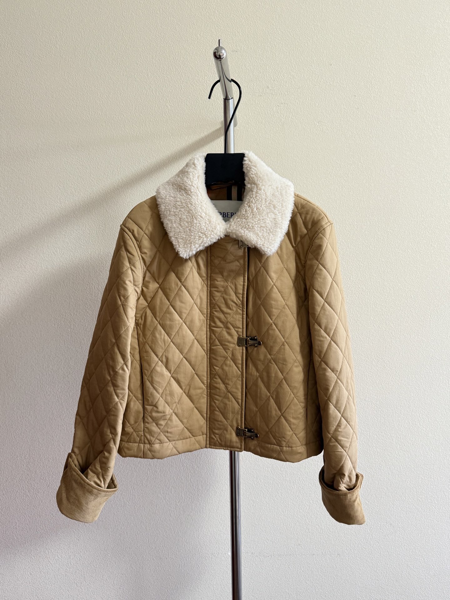 Burberry Quilted Shearling Collar Jacket