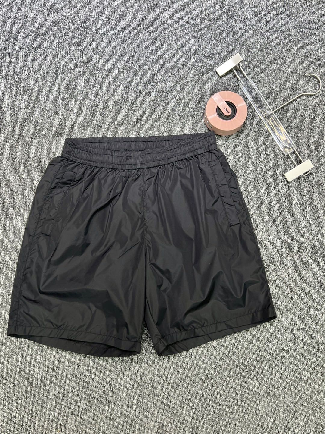 AAA+ Replica
 Prada Clothing Shorts Black Men Gauze Beach