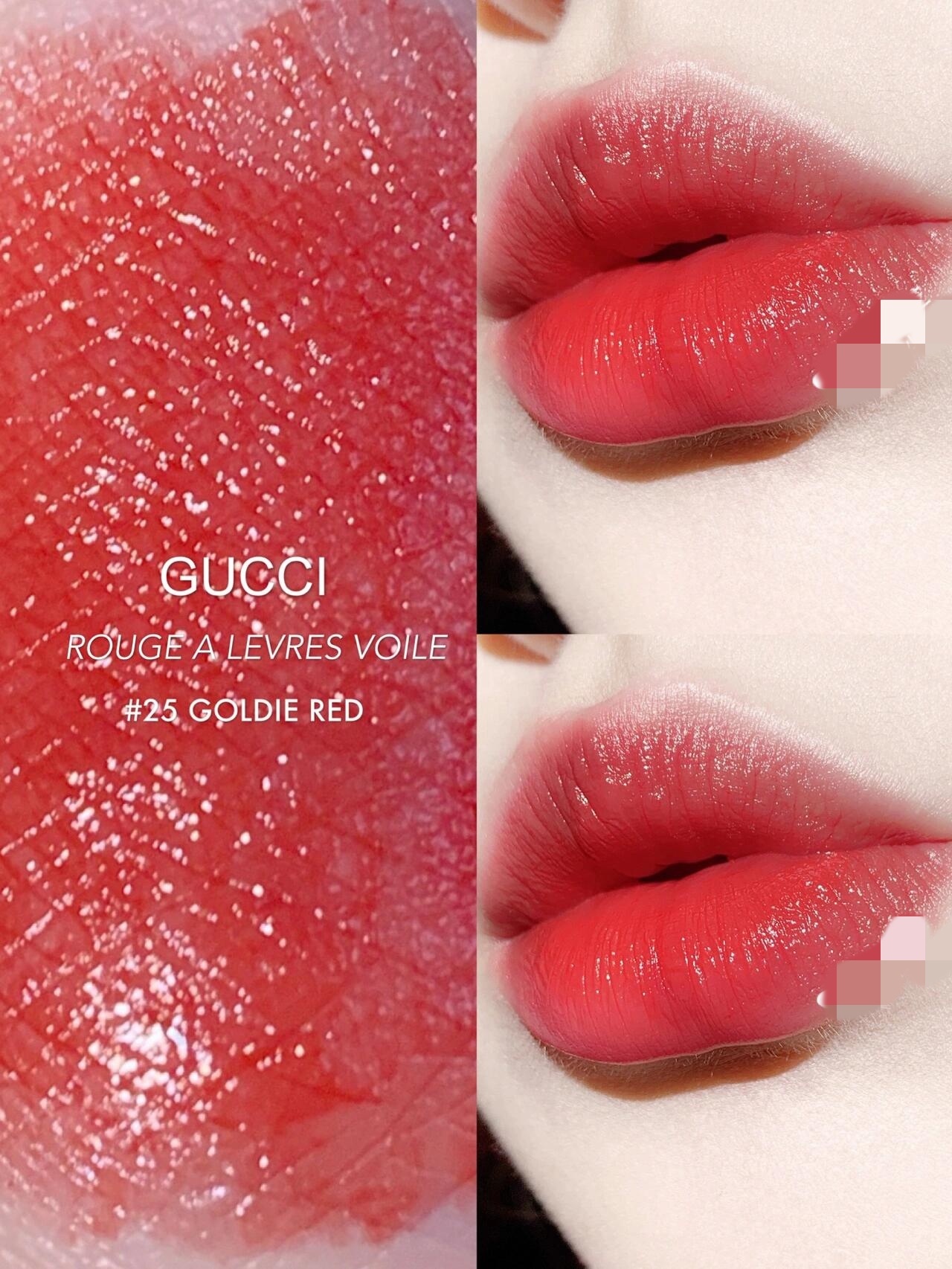 💰140
Gucci古驰红碎花25口红，蜂蜜橘茶小草莓🍓包装真的台🉑️了 我好爱 复古又可爱！质地是水润通透滴！滋润不显唇纹！🍓嫩嫩女孩儿必备的一支颜色，偏橘的水红色 有种草莓桔子汁儿的感觉