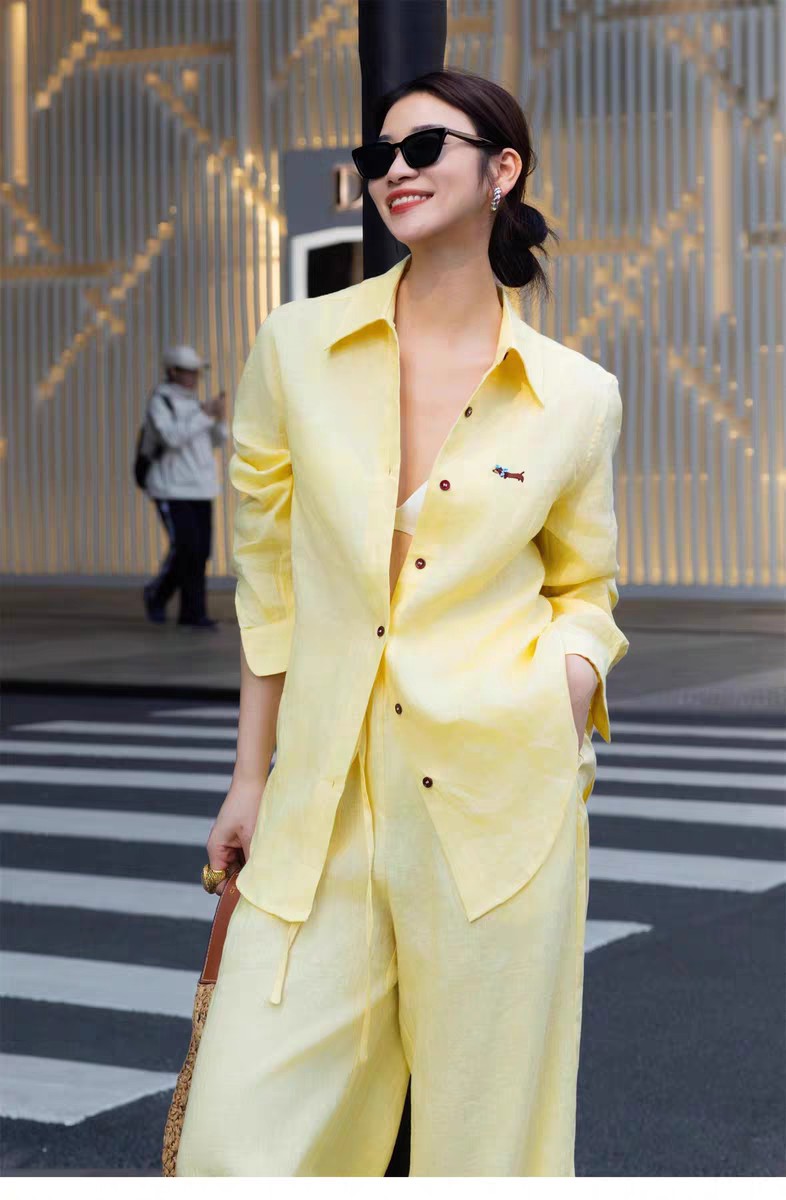 High-Quality Female Summer Suit and Linen Shirt Support for Jane - 图片 4