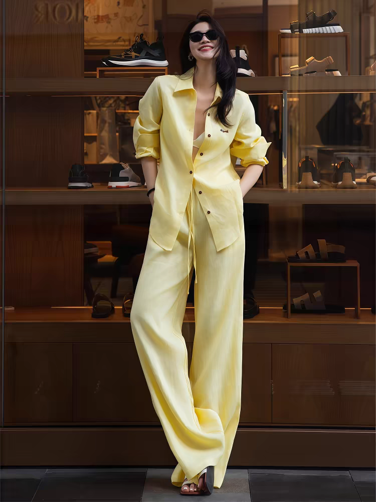 High-Quality Female Summer Suit and Linen Shirt Support for Jane - 图片 6