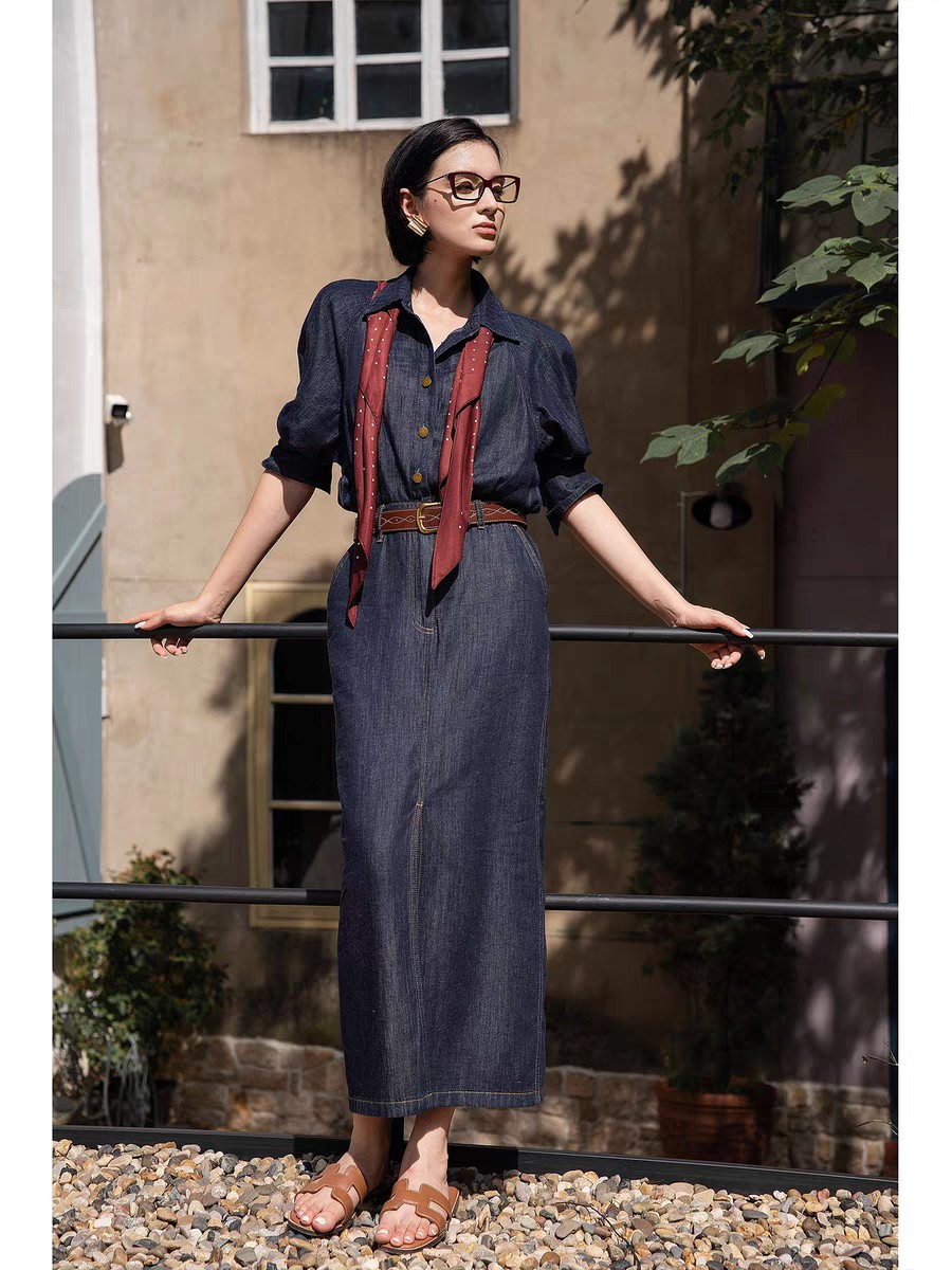 High-Quality Women’s Suit with Ces, Original One-to-One Cowboy Dress Recommendation - 图片 5