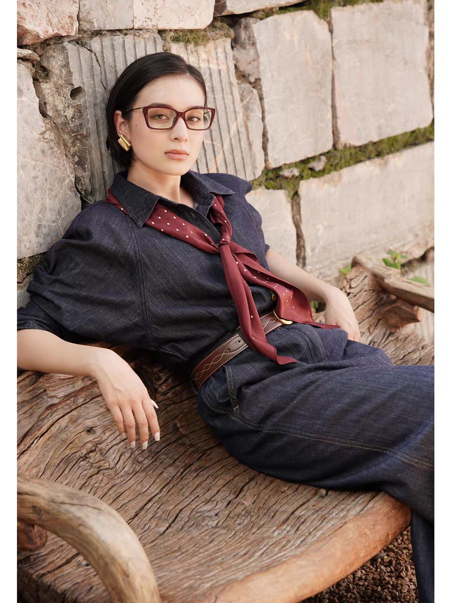 High-Quality Women’s Suit with Ces, Original One-to-One Cowboy Dress Recommendation - 图片 4