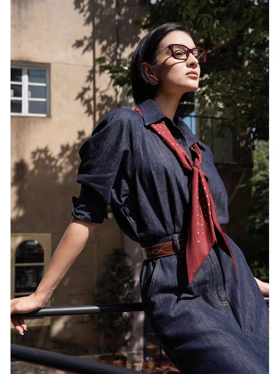 High-Quality Women’s Suit with Ces, Original One-to-One Cowboy Dress Recommendation - 图片 6
