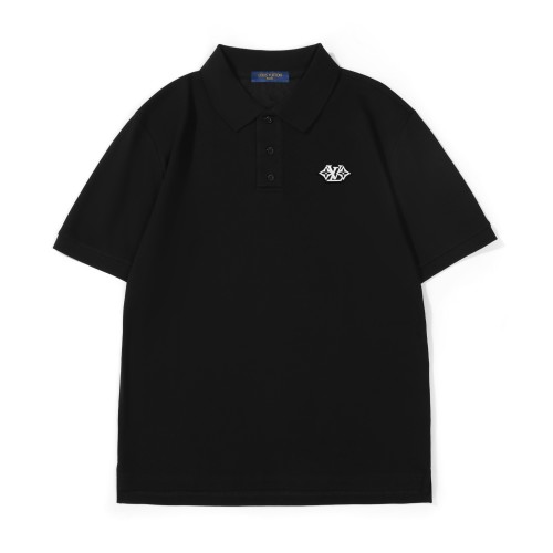 Louis Vuitton Embroidered Silk Polo Shirt - Comfortable, Breathable, All-Season Wear 1 Louis Vuitton Embroidered Silk Polo Shirt – Comfortable, Breathable, All-Season Wear